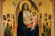 “Мадонна с младенцем, ангелами и святыми”, Джотто