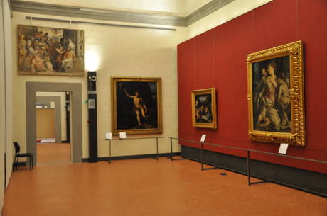 Uffizi: sala pittori romani