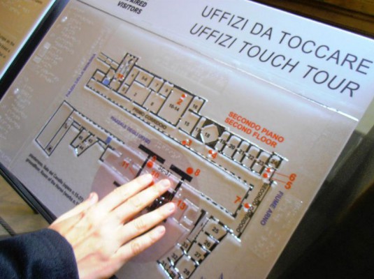Map of the Uffizi by Touch Tour